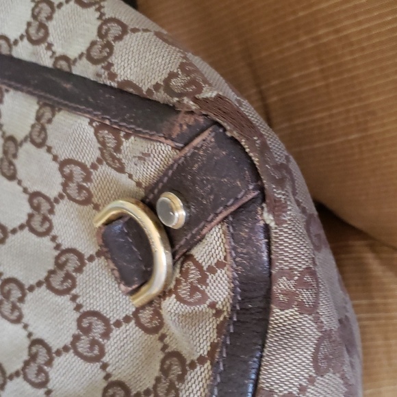 Gucci monogram satchel - Picture 7 of 9
